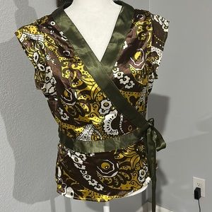 BCBG Max Azria wrap around top.
